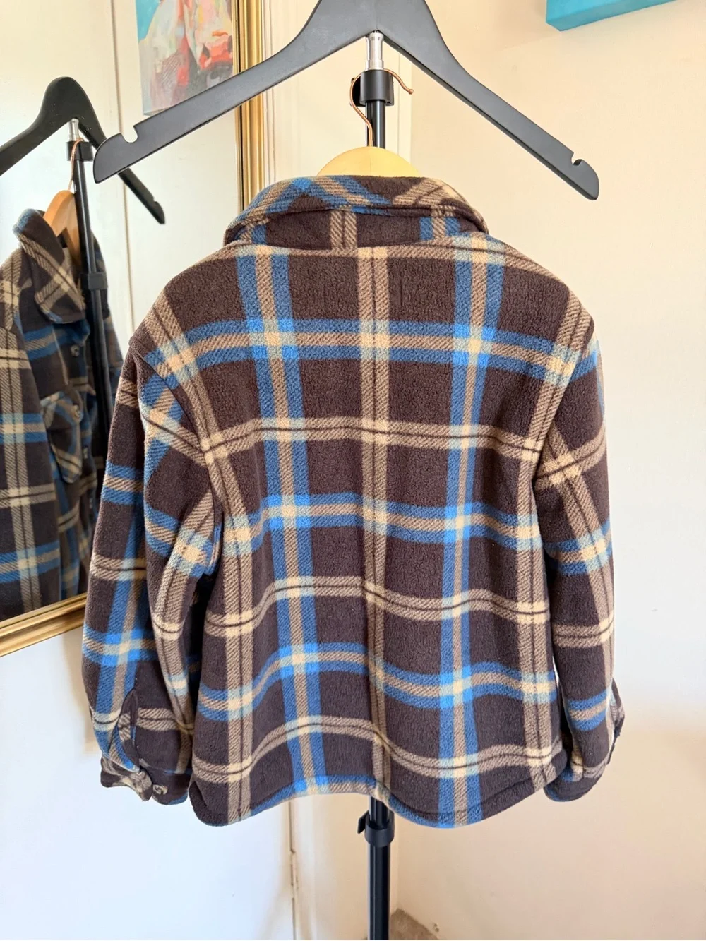 Victory Sportswear Boys Plaid Sherpa Fleece Jacket Size S 6/7